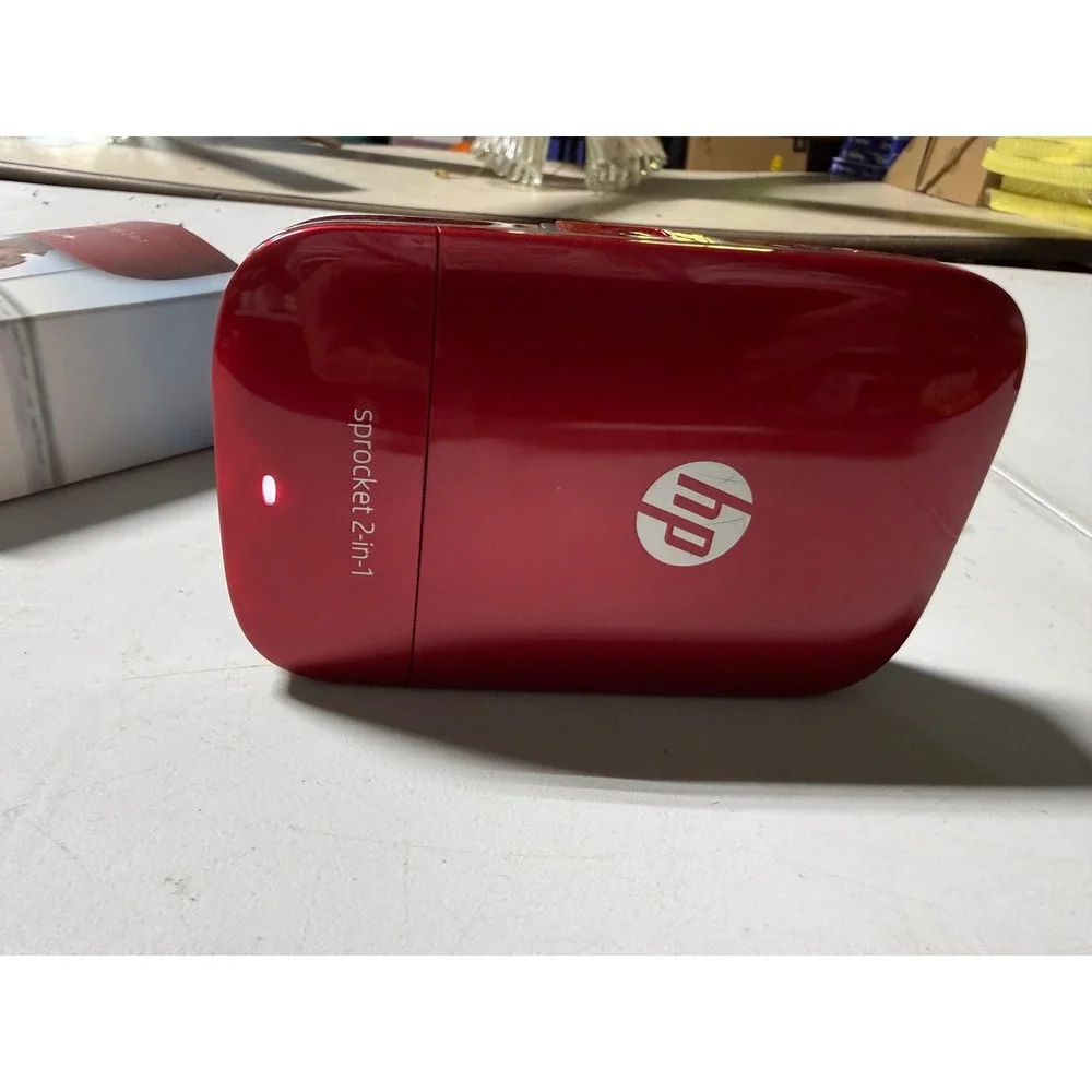 HP Sprocket 2-in-1 Portable Instant Camera and Photo Printer Red 2x3 ZINK